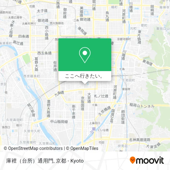 庫裡（台所）通用門地図