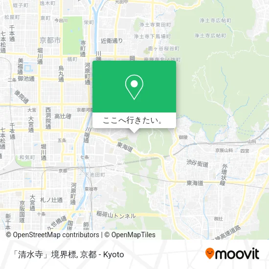 「清水寺」境界標地図