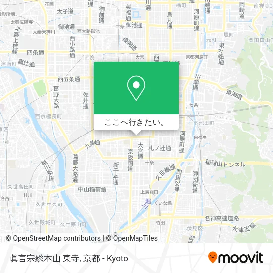 眞言宗総本山 東寺地図