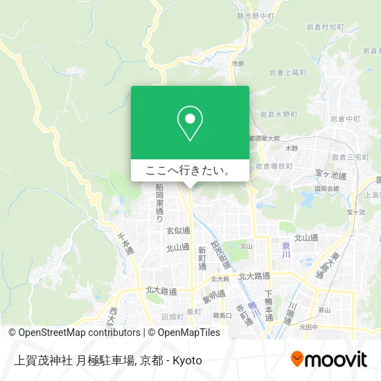 上賀茂神社 月極駐車場地図