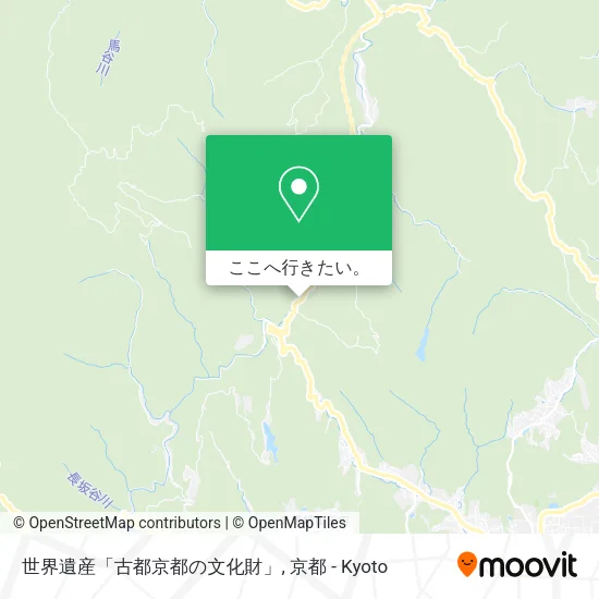 世界遺産「古都京都の文化財」地図