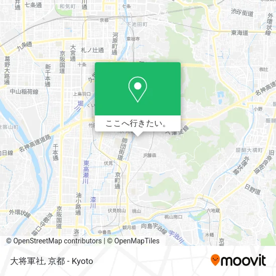 大将軍社地図