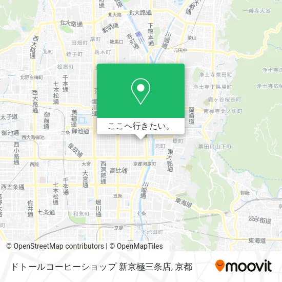 ドトールコーヒーショップ 新京極三条店地図