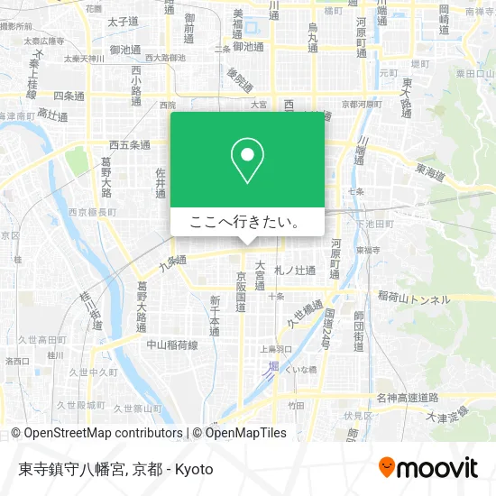 東寺鎮守八幡宮地図