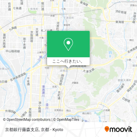 京都銀行藤森支店地図