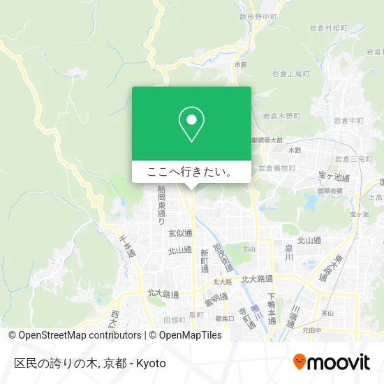 区民の誇りの木地図