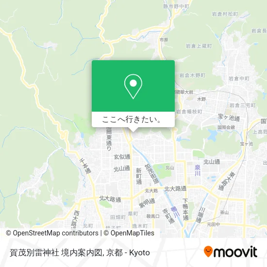 賀茂別雷神社 境内案内図地図
