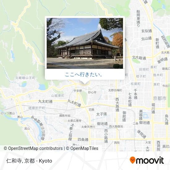 仁和寺地図