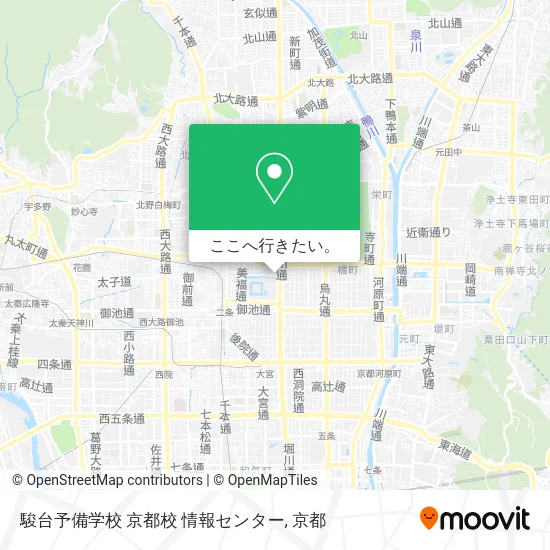駿台予備学校 京都校 情報センター地図