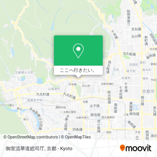 御室流華道総司庁地図