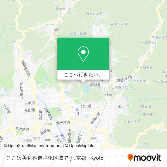ここは美化推進強化区域です地図