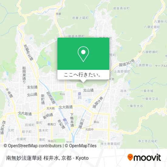 南無妙法蓮華経 桜井水地図