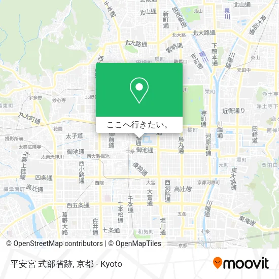 平安宮 式部省跡地図