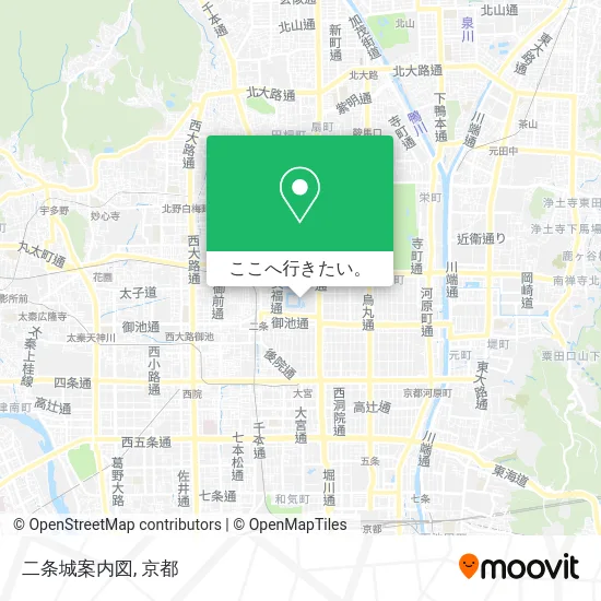 二条城案内図地図