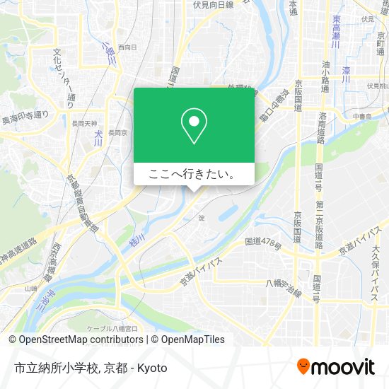 市立納所小学校地図