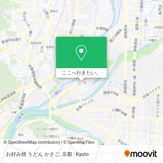 お好み焼 うどん かさご地図