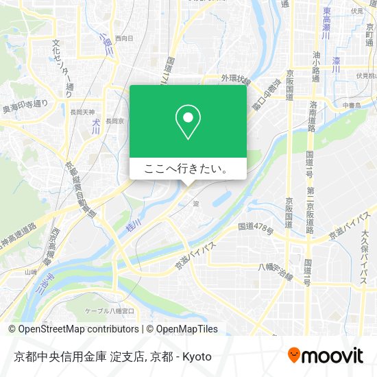 京都中央信用金庫 淀支店地図