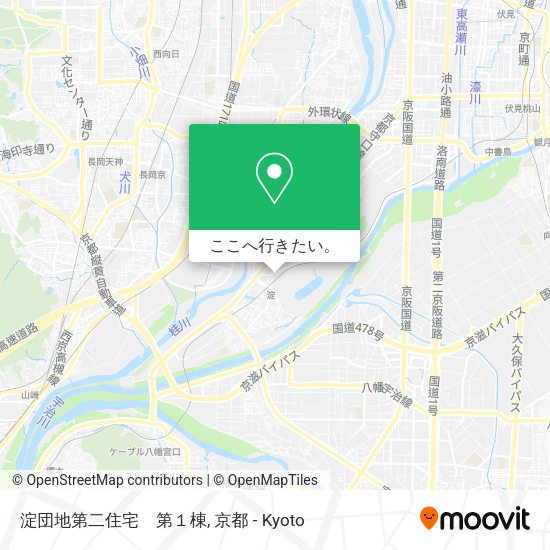 淀団地第二住宅　第１棟地図
