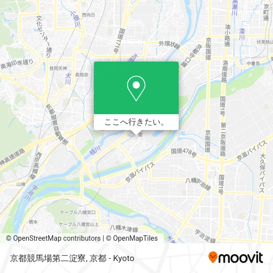 京都競馬場第二淀寮地図
