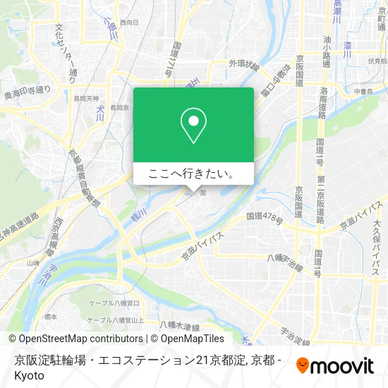 京阪淀駐輪場・エコステーション21京都淀地図