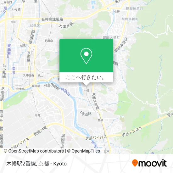 木幡駅2番線地図