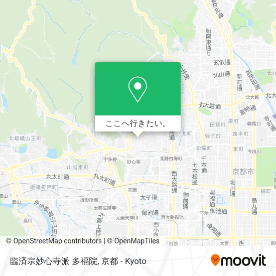 臨済宗妙心寺派 多福院地図
