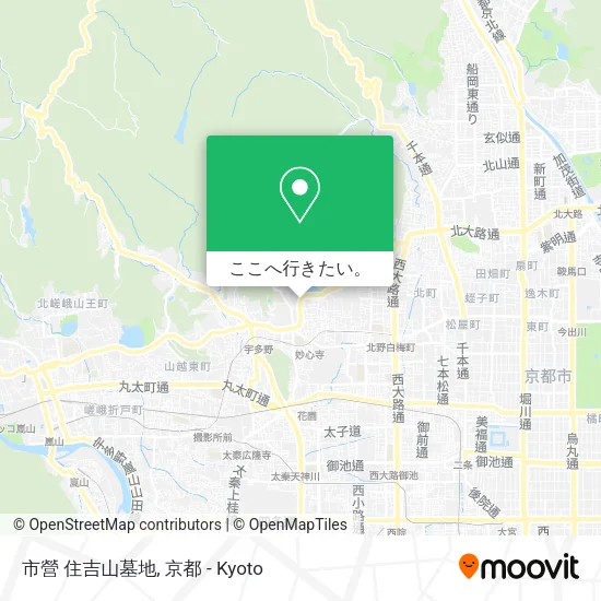 市營 住吉山墓地地図