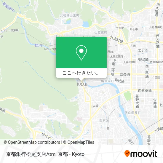 京都銀行松尾支店Atm地図