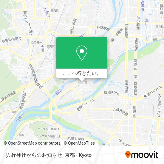 與杼神社からのお知らせ地図
