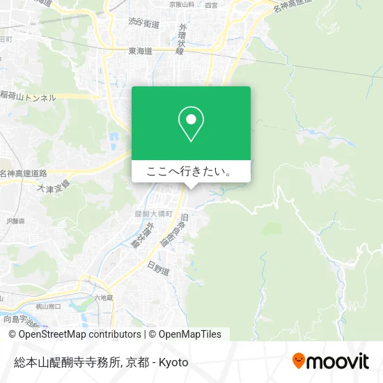 総本山醍醐寺寺務所地図