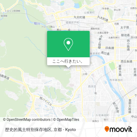 歴史的風土特別保存地区地図