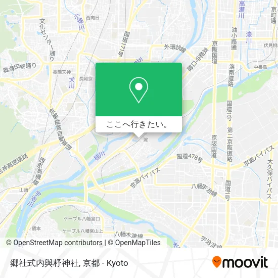 郷社式内與杼神社地図