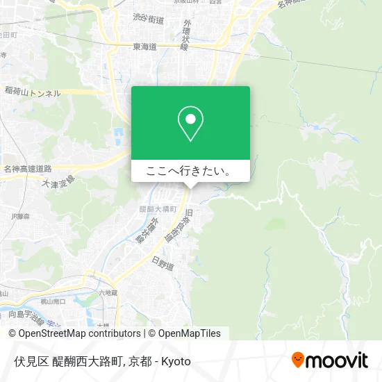 伏見区 醍醐西大路町地図