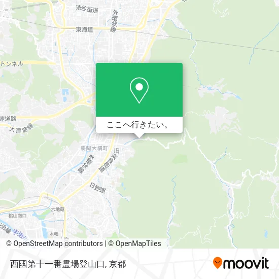 西國第十一番霊場登山口地図