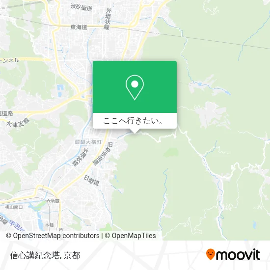 信心講紀念塔地図