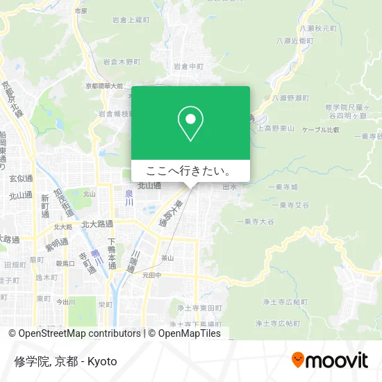 修学院地図