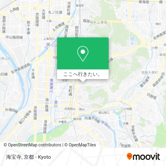 海宝寺地図
