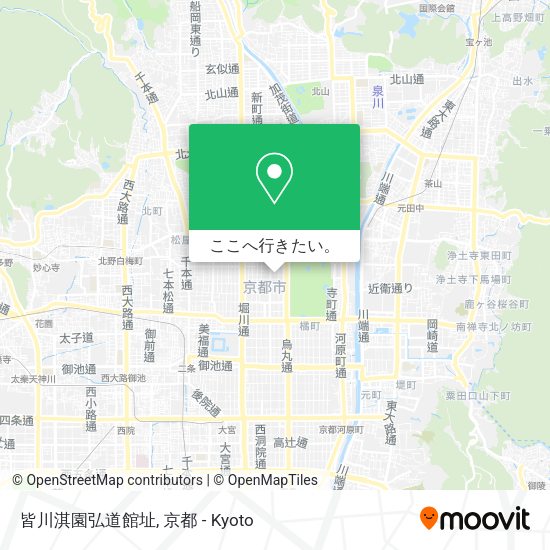 皆川淇園弘道館址地図