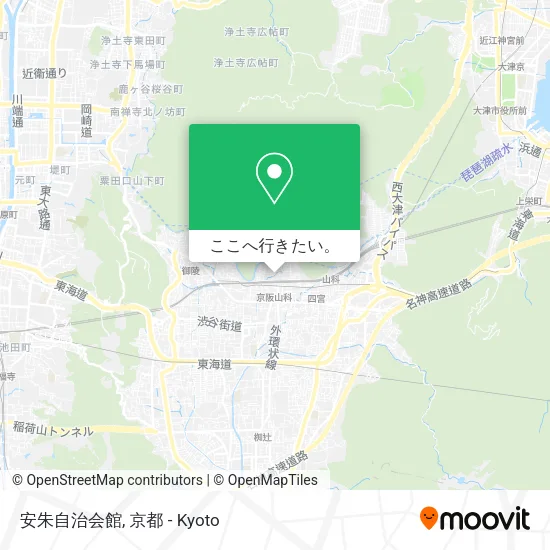 安朱自治会館地図