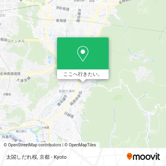 太閤しだれ桜地図