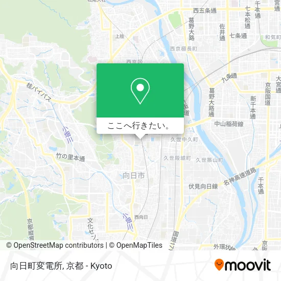 向日町変電所地図