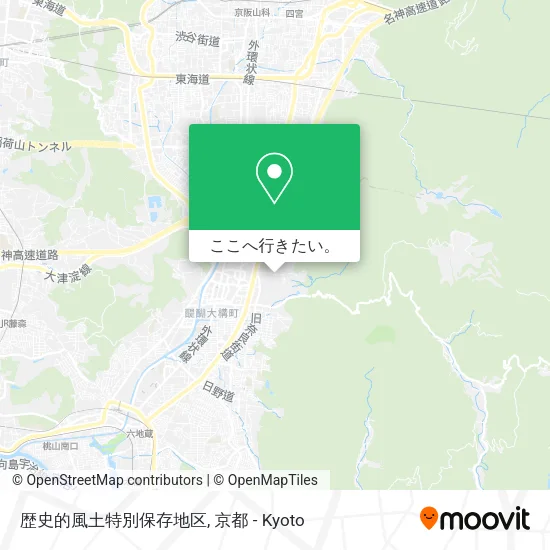 歴史的風土特別保存地区地図