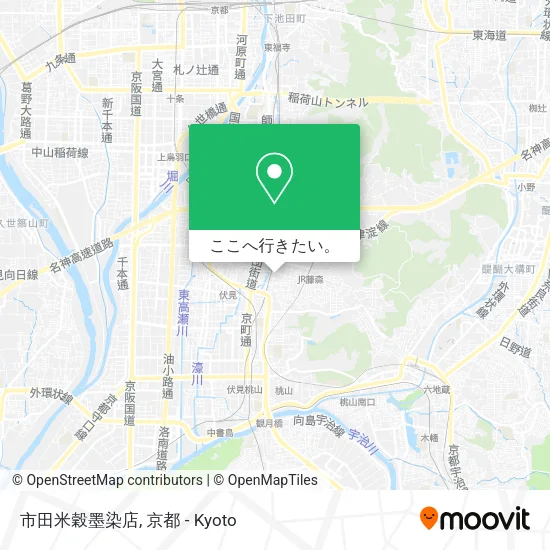 市田米穀墨染店地図