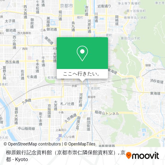 柳原銀行記念資料館（京都市崇仁隣保館資料室）地図