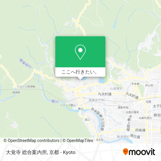 大覚寺 総合案内所地図
