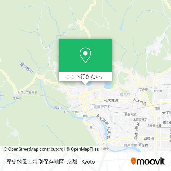 歴史的風土特別保存地区地図