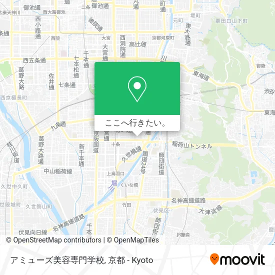 アミューズ美容専門学校地図