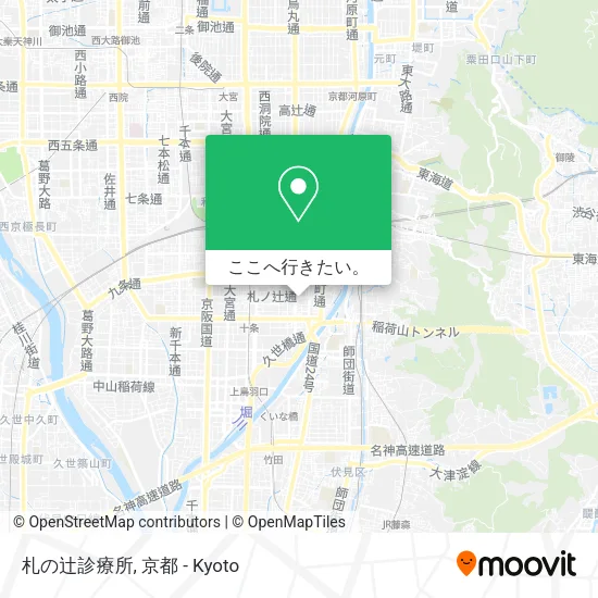 札の辻診療所地図