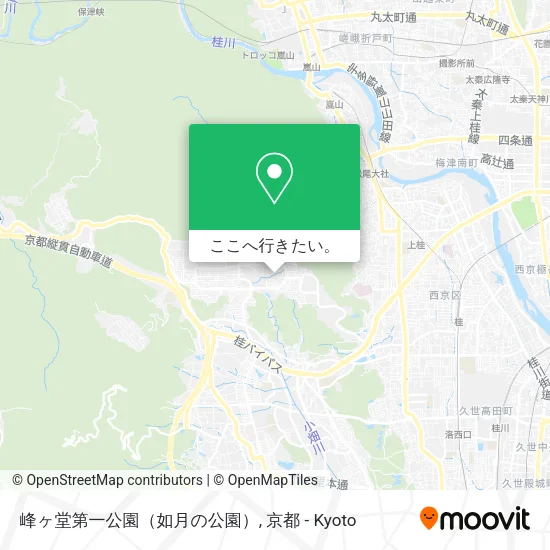 峰ヶ堂第一公園（如月の公園）地図