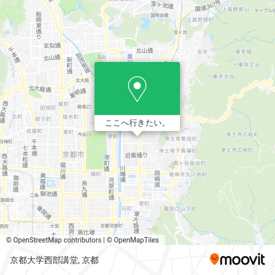 京都大学西部講堂地図